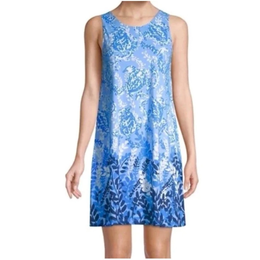 Lilly Pulitzer Kristen Swing Dress  Blue Peri "Turtley Awesome" Size XS NWOT